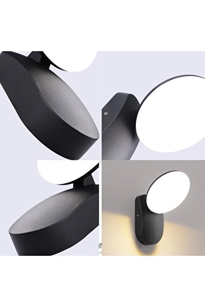 LUXXO LED Wall Lamp for Indoor/Outdoor Use, Dust/Moisture Resistant IP65, Jupiter, 12W