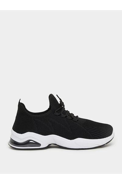 Styli Slip On Sneakers with Lace Up Detail