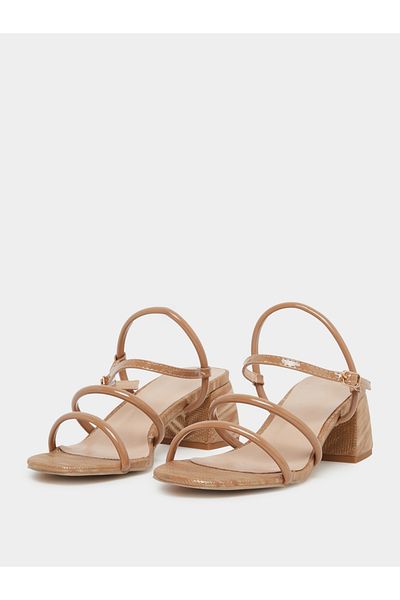 Styli Sling Back Block Heel Sandals