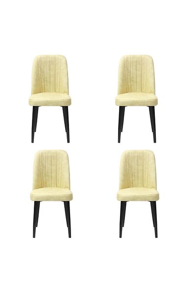 ARTA DOOR Set of 4 Artemis Chairs Black Leg