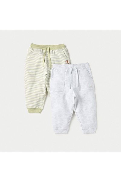 Juniors Applique Detail Joggers with Drawstring Closure - Set of 2