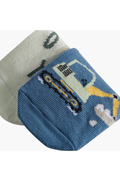 Juniors Printed Ankle Length Socks - Set of 3