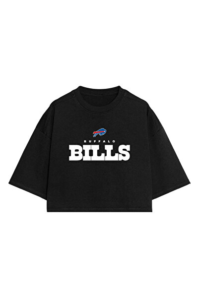 BA Sportswear تي شيرت بافالو بيلز لكرة القدم باللون الأسود مقاس كبير