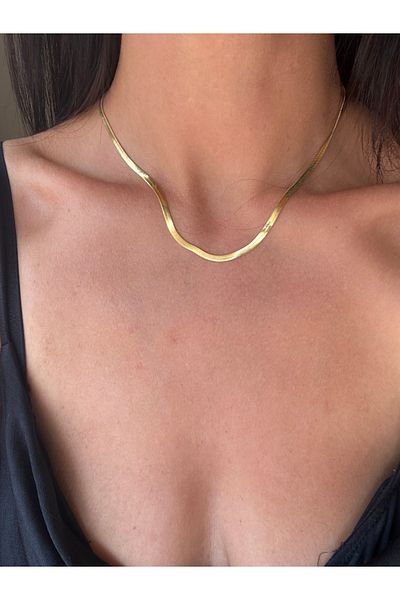 Atelier Licia Steel Italian Chain Steel Necklace- Steel Italian Paste Necklace