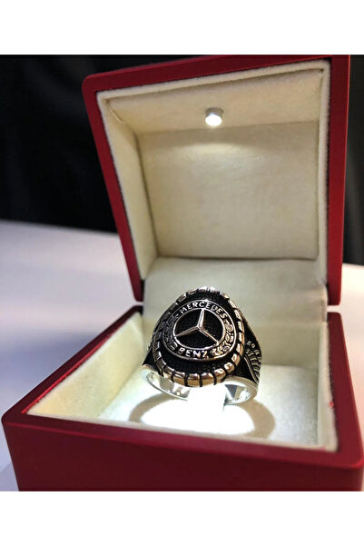 vogutima jewelery&silver by timuçin mavili Erkek Gümüş Yüzük - Mercedes Logol...