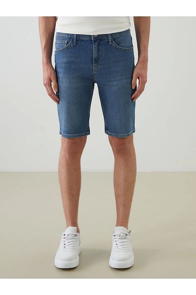 LC Waikiki Lcw Jeans Indigo Slim Fit Men's Jean Shorts