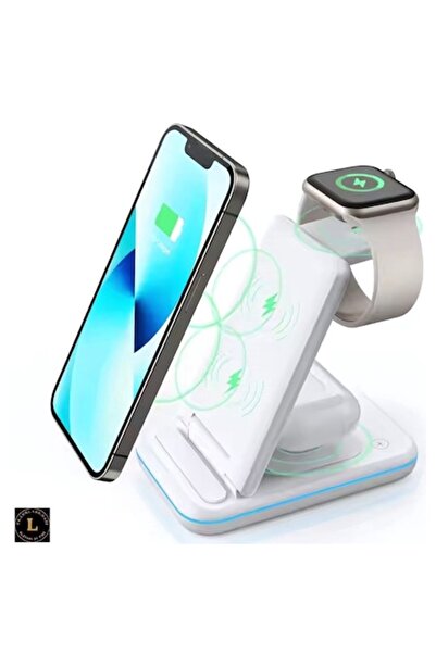 CR LUMI AND GABI Încărcător wireless pliabil 3 în 1, iPhone, Apple Watch, Air...