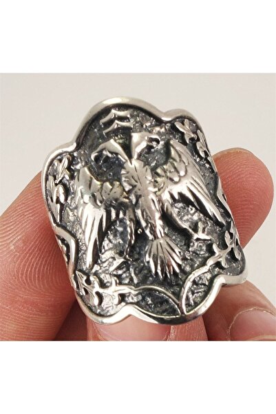 GWOMA Gümüş Yüzük - Ertuğrul Zihgir Başparmak 925 Ayar Gümüş Erkek Yüzük