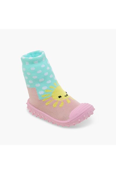 Juniors Polka Dot Sunshine Sock Sneakers