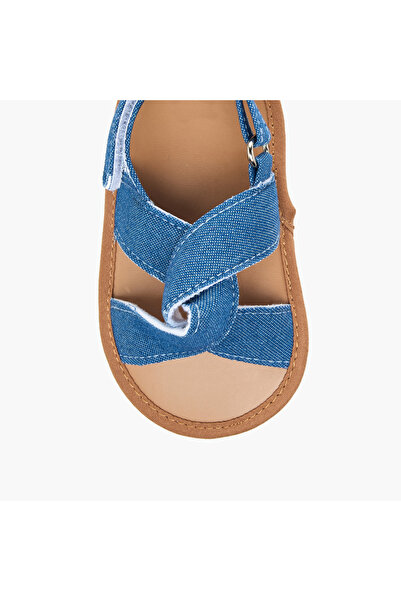 Juniors Textured Booties with Hook and Loop Closure