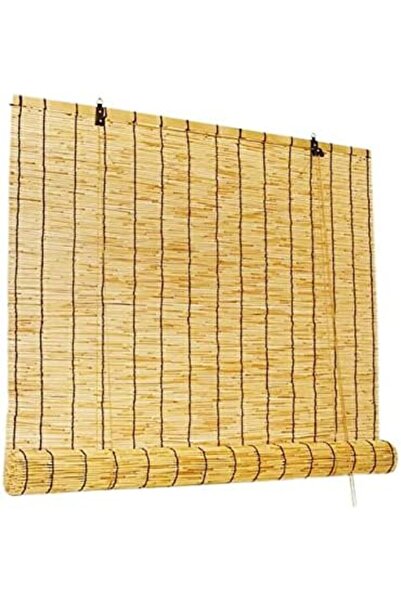 genric FFD Bamboo Roller Blinds Natural Wooden Blinds 120x200cm Bamboo Roller Blinds
