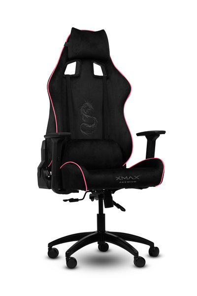 XMAX / Rio Plus Balerion Terletmez Kadife Kumaş Siyah Gaming Oyuncu Koltuğu / 120 Kg Taşır