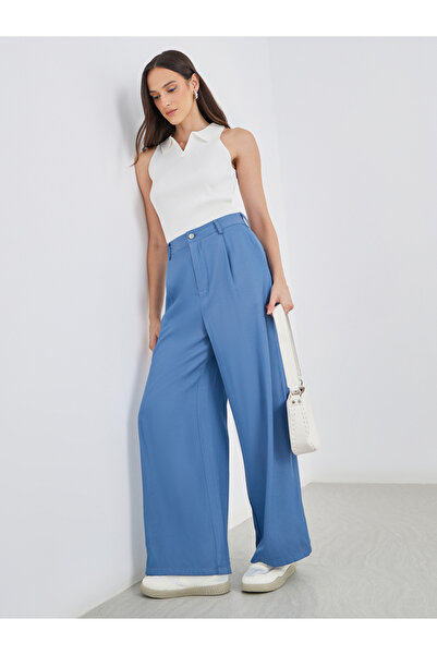 Styli بنطلون جينز واسع الساق مصمم خصيصًا