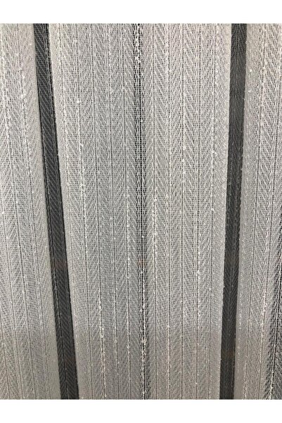 Taç Rüyaper Slub Herringbone Floor Ecru Luxury Armure Tulle Curtain (1/3 Double Pile)