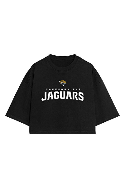 BA Sportswear تي شيرت جاكسونفيل جاغوارز لكرة القدم باللون الأسود كبير الحجم