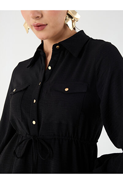 Femmella By Styli Drawstring Detail Shirt and Tapered Pants Co-Ords