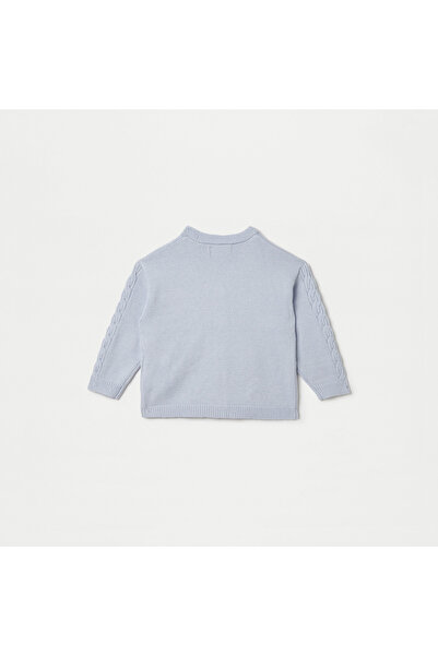 Juniors Bow Detail Cardigan with Long Sleeves