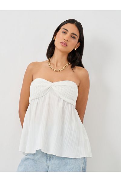 Styli Twisted Front Sleeveless Top