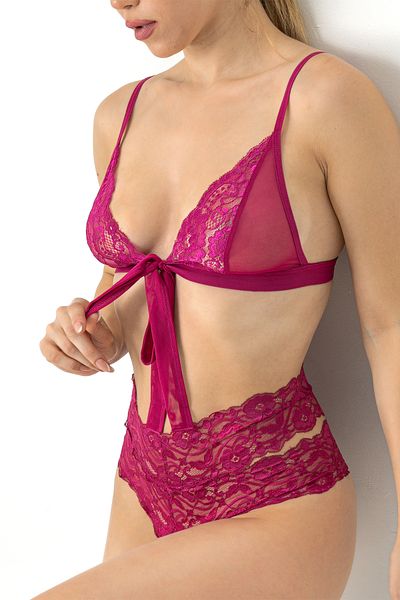 Miorre Σετ Bralette Fantasy Coverless Swan Lace