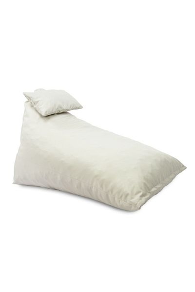Pufrelax Fotoliu Puf, Kudos, perna inclusa, material impermeabil, Crem