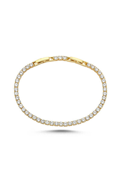 Merano Design 2,5mm Gold Su Yolu Bileklik