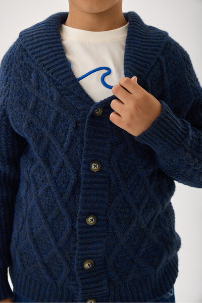 Nisrakids Erkek Çocuk Triko Hırka - Düğmeli ve Rahat Kesim