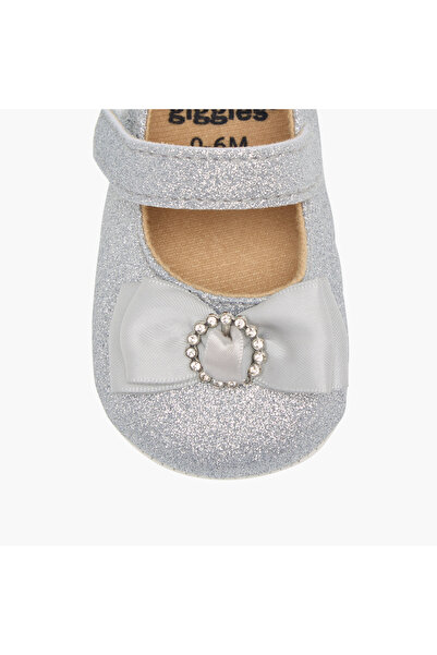 giggles Bow Embellished Booties