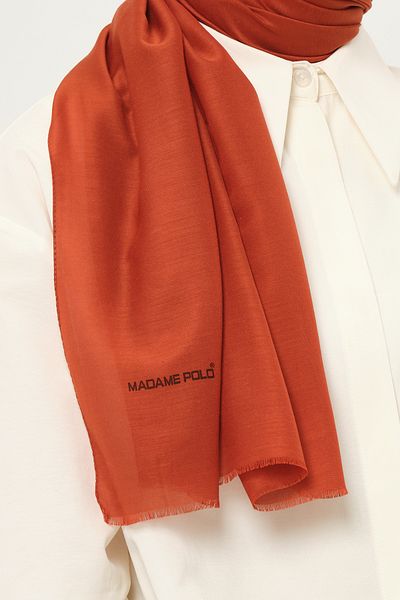 Madame Polo Plain Cheesecloth Shawl Thin Lightweight Summer Shawl Tan