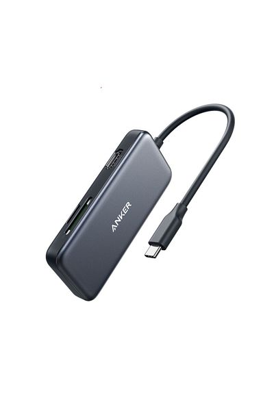 Anker Hub USB 3.2 Gen 1 Tip-C Anker, 4K Ultra HD, MicroSD, SD, negru, 75g