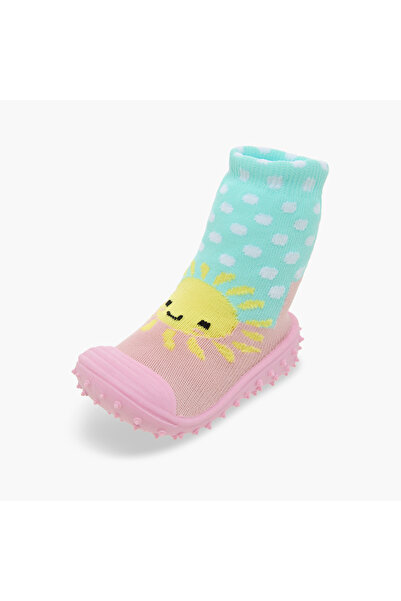 Juniors Polka Dot Sunshine Sock Sneakers