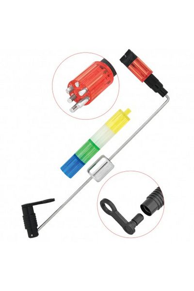 FishEdge Swinger 17C cu tija metalica inoxidabila, greutate reglabila, 5 culori interschimbabile