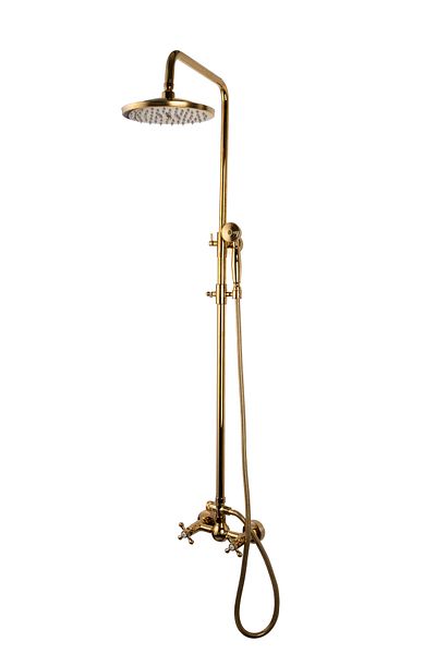 Trendy's Coloana de dus TRENDY’S, cu doua functii, montare pe perete, gold