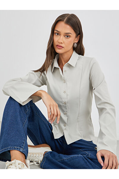 Styli Regular Fit Flared Sleeves Buttoned Shirt