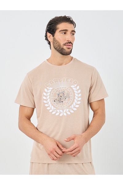 Styli Garfeild Graphic Print Short Sleeve T-Shirt and Shorts Set