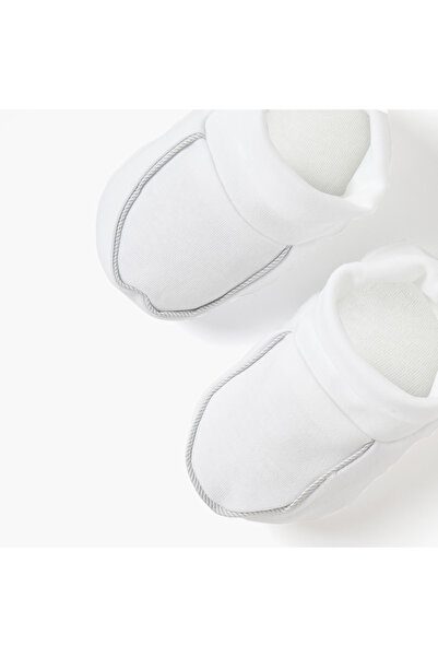 giggles Piping Detail Slip-On Booties