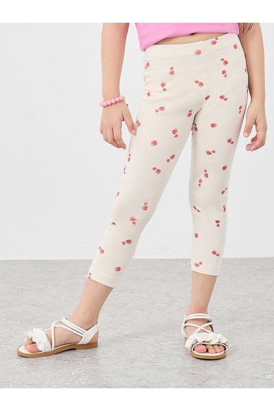 Styli Placement Print Capri Leggings