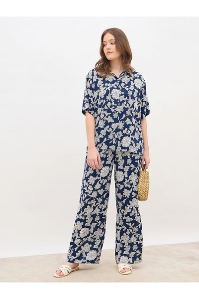 Styli All Over Print Oversized Shirt and Pants Co-Ords