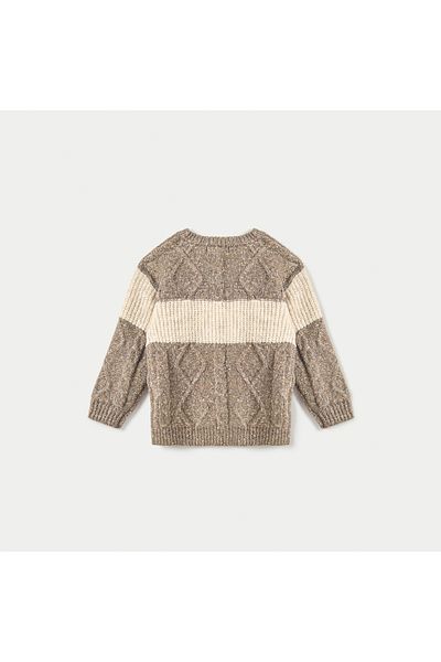 ELIGO Textured Pullover with Long Sleeves