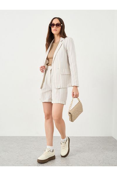 Styli Regular Fit Striped Blazer