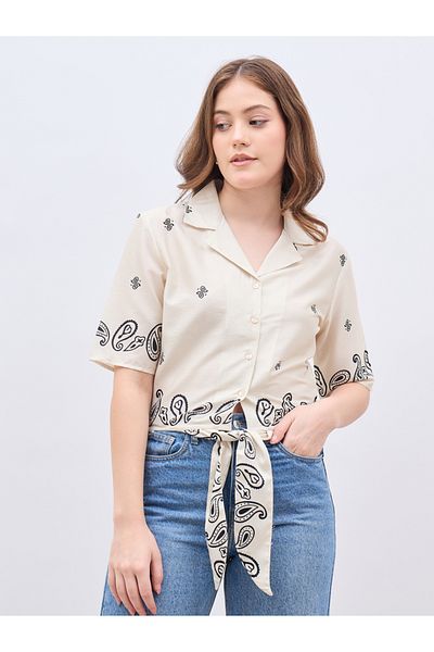 Styli Smocked Detail Square Neck A-Line Midi Dress