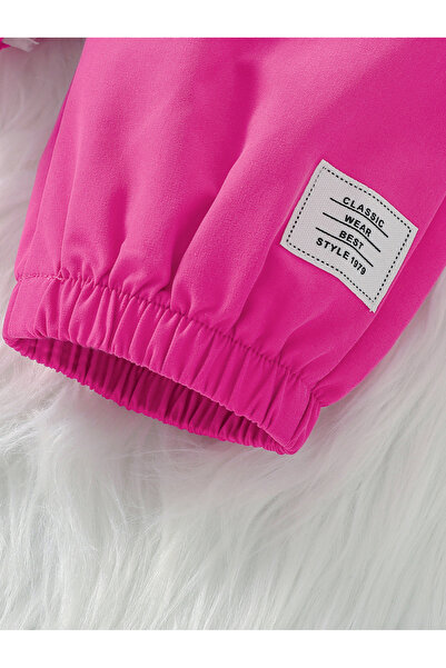 Take Two By Styli Girls Pink Cold Shoulder Top and Belted Joggers Set