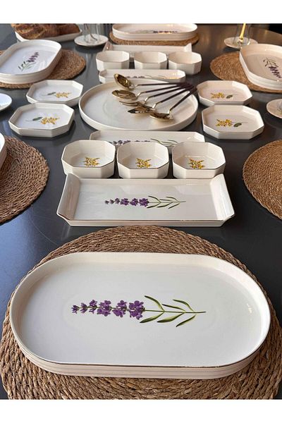 ROSSEV Breakfast Set Mimosa 51 Pieces for 6 People