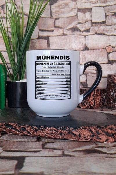 qoeuyl boutique Engineer Hardware Specifications Printed Inside and Handle Black Color Premium Mug