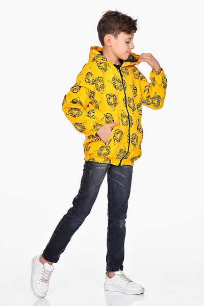 Kamex Lion Printed Hooded Boy's Coat Raincoat