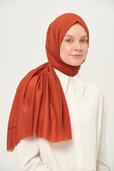Madame Polo Plain Cheesecloth Shawl Thin Lightweight Summer Shawl Tan