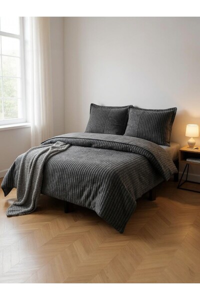 Özdilek Set de lenjerie de pat dublă Ranforce Noir