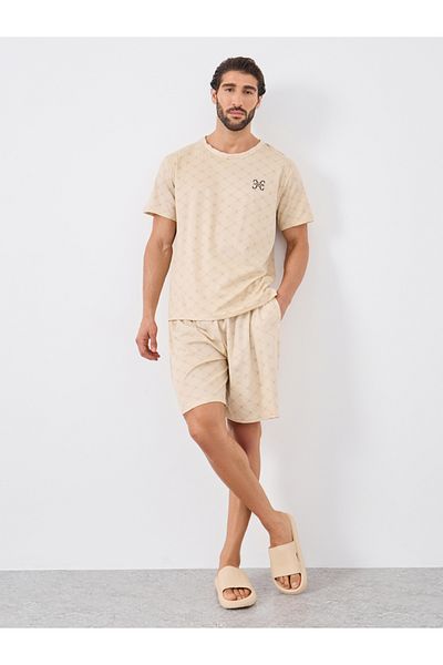 Styli All Over Printed T-Shirt and Shorts Pyjama Set