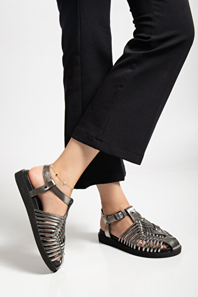 brawerlife Women's Braided Hundred Percent Leather Orthopedic Comfortable and Stylish Sandal