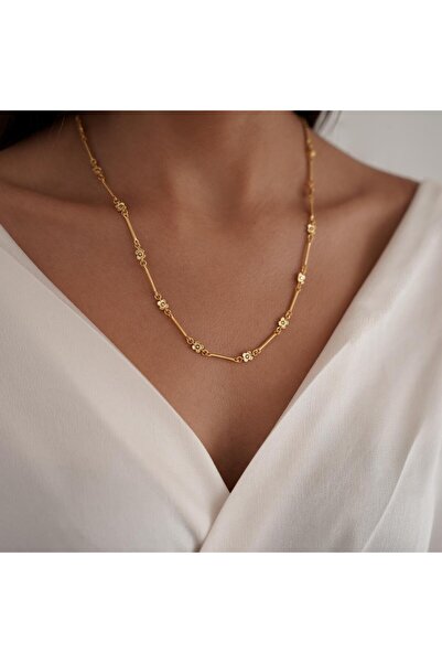 ALTINTAŞ KUYUMCULUK Otantik Çiçek Bahçesi Altın Kolye