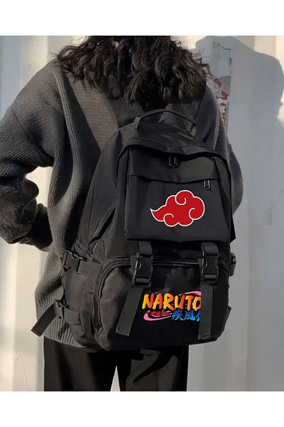 Touz Moda Geantă de școală cu rucsac Palaska imprimată Anime Naruto